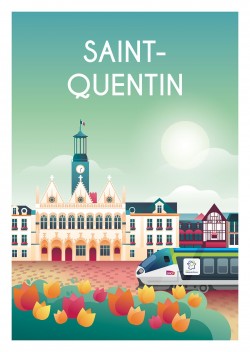 Affiche Saint-Quentin SNCF Hauts-de-France La Boutique TER