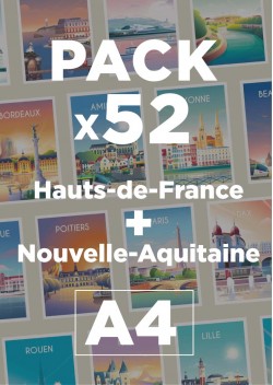 Pack 52 Affiches A4...