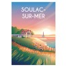 Affiche Soulac-sur-Mer SNCF Nouvelle-Aquitaine La Boutique TER