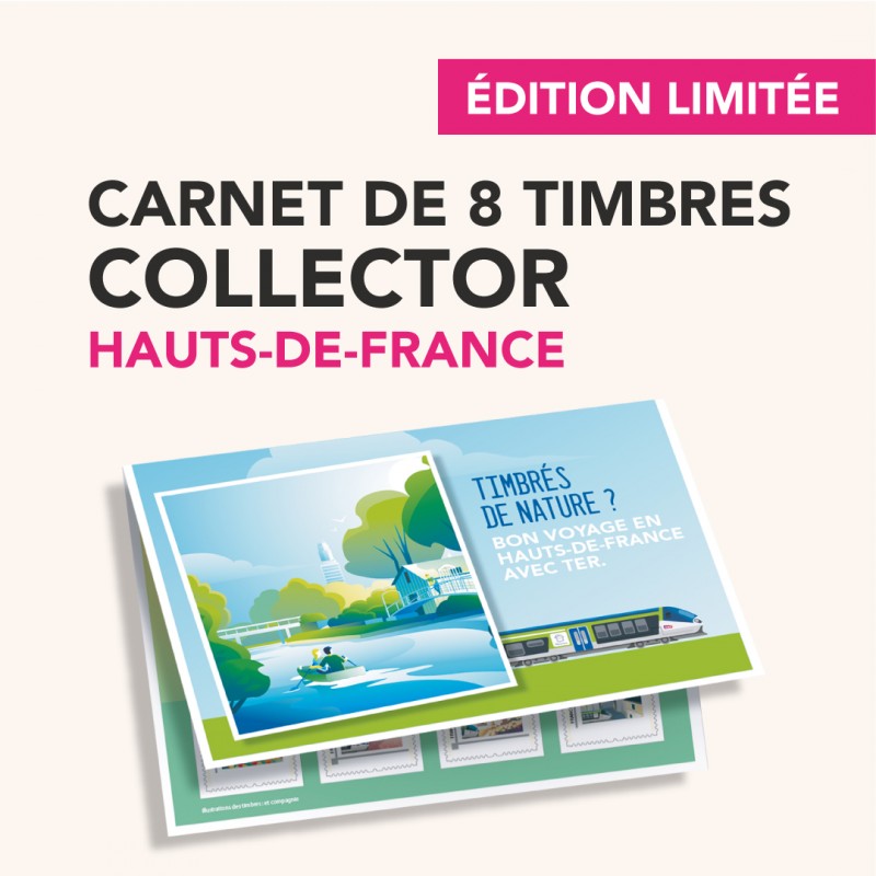 Carnet collector 8 timbres SNCF Hauts-de-France La Boutique TER