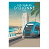 Affiche des Sables d'Olonne SNCF Pays de la Loire La Boutique TER